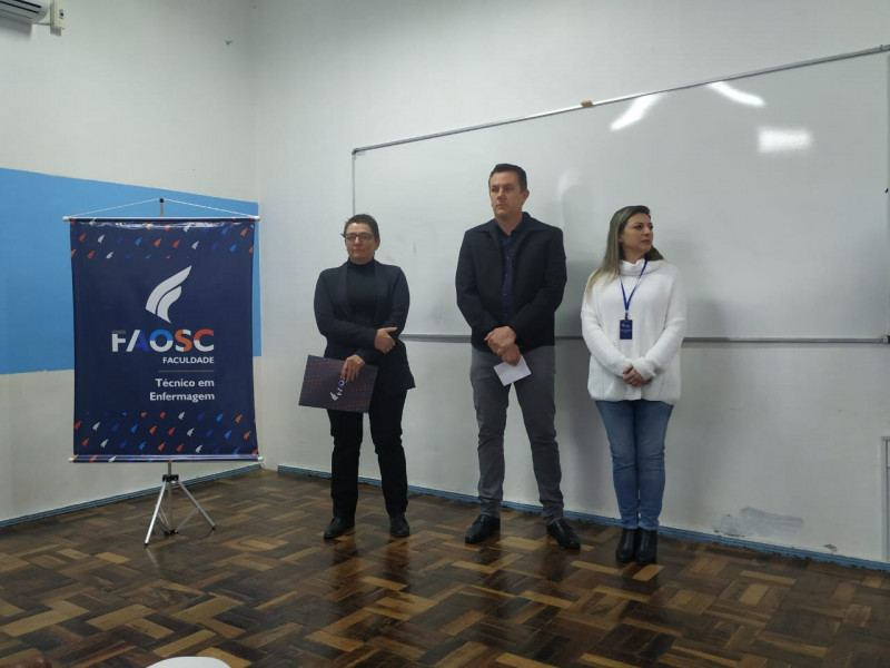 AULA INAUGURAL DO CURSO TÉCNICO EM ENFERMAGEM FAOSC 2022/2º