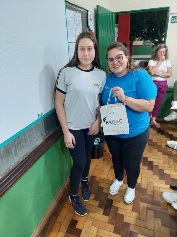 FAOSC NA COMUNIDADE: DIREÇÃO ACADÊMICA, COORDENADORES E DOCENTES VISITAM COLÉGIOS EM PALMITOS E REGIÃO PARA DIVUGAÇÃO DAS BOLSAS DE GRATUIDADE DO ESTADO DE SANTA CATARINA