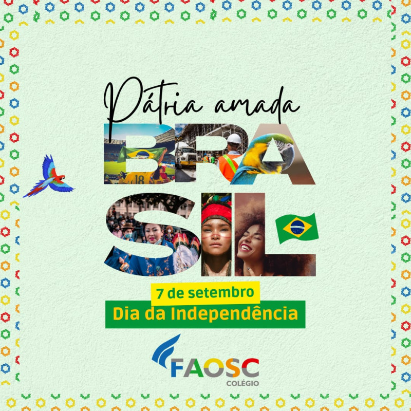 FAOSC PARTICIPA DOS ATOS CÍVICOS DO DIA 7 DE SETEMBRO EM PALMITOS/SC