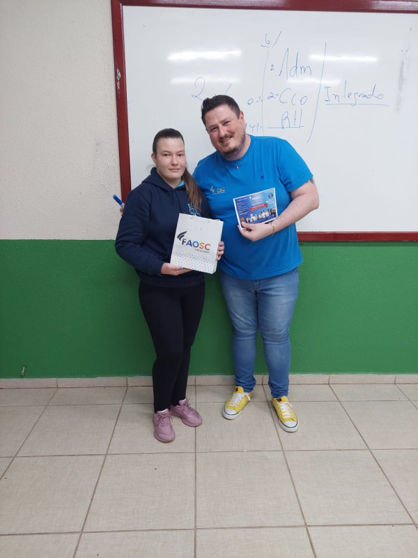 FAOSC NA COMUNIDADE: DIREÇÃO ACADÊMICA, COORDENADORES E DOCENTES VISITAM COLÉGIOS EM PALMITOS E REGIÃO PARA DIVUGAÇÃO DAS BOLSAS DE GRATUIDADE DO ESTADO DE SANTA CATARINA
